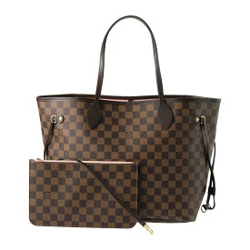 ルイヴィトン トートバッグ Louis Vuitton ダミエ・エベヌ ネヴァーフル MM N40598 レディース ブラウン 茶 ピンク【10,000円OFF★スーパーSALEクーポン】