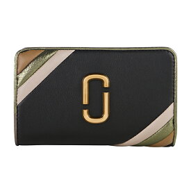 【P5倍4/20限定★さらに最大5000円クーポン対象】マークジェイコブス 2つ折り財布 MARC JACOBS ザ グラムショット S159L01RE21 002 レディース ブラック 黒