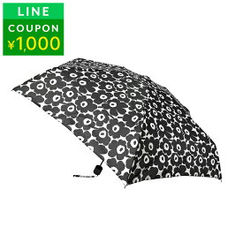マリメッコ 傘 Marimekko ミニ マニュアル ナノ ウニッコ 折りたたみ傘 091494 190 レディース ブラック 黒 ホワイト 白【1万円以上で1,000円OFF★最大5,000円OFFクーポン配布中】