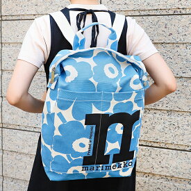 【P5倍5/25限定さらに最大5,000円OFFクーポン】マリメッコ リュックサック Marimekko ウニッコ MONO BACKPACK 091972 845 レディース ライトブルー 水色