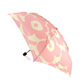 【最大5000円クーポン対象4/26まで】マリメッコ 折り畳み傘 Marimekko ウニッコ MANUAL UMBRELLA 092001 130 レディース アイボリー ピンク