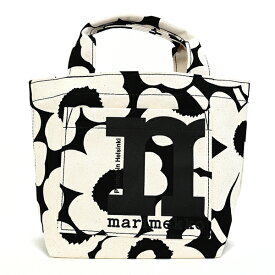 【P5倍5/25限定さらに最大5,000円OFFクーポン】マリメッコ ハンドバッグ Marimekko ウニッコ MONO MINI TOTE 092197 908 レディース ブラック 黒 ホワイト 白