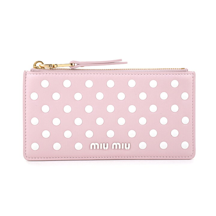 楽天市場】ミュウミュウ カードケース MIU MIU ドットスタッズ 5MB006  
