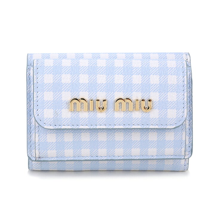 未使用】MIUMIU ミュウミュウ マドラス ヴィシー 財布 5MH021 楽天市場  