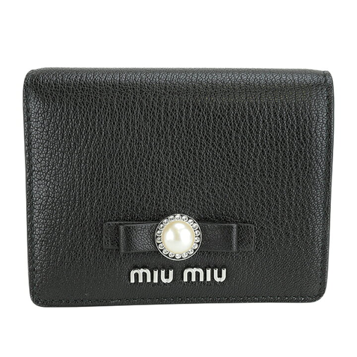 楽天市場】ミュウミュウ 2つ折り財布 MIU MIU マドラス パール 5MV204 