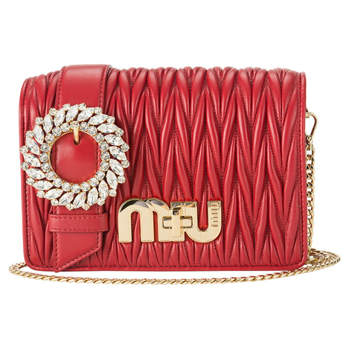 楽天市場】ミュウミュウ ショルダーバッグ MIU MIU マテラッセ 5BF068 