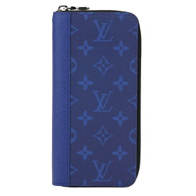 ルイヴィトン 長財布(ラウンドファスナー) Louis Vuitton タイガラマ ジッピーウォレット・ヴェルティカル S M30447 メンズ ブルー 青