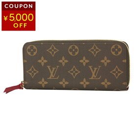 ルイヴィトン 長財布(ラウンドファスナー) Louis Vuitton モノグラム ポルトフォイユ・クレマンス M60742レディース ブラウン ピンク系