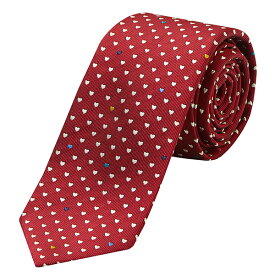 【最大5000円クーポン対象4/23まで】ポールスミス ネクタイ PAUL SMITH シルク M1A 0TIE GT232 25 メンズ レッド系