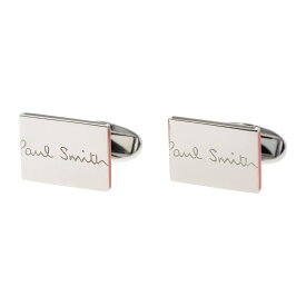 【P5倍4/25限定さらに最大5000円クーポン対象】ポールスミス カフスボタン PAUL SMITH ロゴ M1A CUFF MAEDGE 96 メンズ シルバー 銀