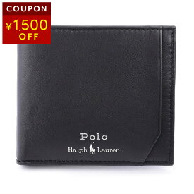 ポロ ラルフローレン 2つ折り財布 POLO RALPH LAUREN レザー 4.05963E+11 メンズ ブラック 黒【P5倍2/15限定!さらに1,500円OFF★決算クーポン】