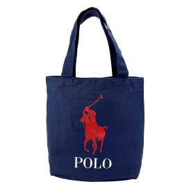 【最大5,000円OFFクーポン配布中】ポロ ラルフローレン トートバッグ POLO RALPH LAUREN ビッグポニー 9AR018 BCV ユニセックス ネイビー 紺