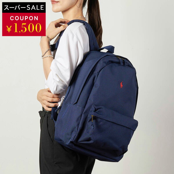 ポロ ラルフローレン リュック POLO RALPH LAUREN ビッグポニー 9AR151 BCV ユニセックス ネイビー 紺【楽天スーパーSALE★1,500円OFFクーポン配布中】
