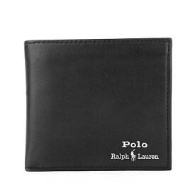 【P10倍4/25限定さらに最大5000円クーポン対象】ポロ ラルフローレン 2つ折り財布 POLO RALPH LAUREN バイフォールドウォレット 405803866 002 メンズ ブラック 黒