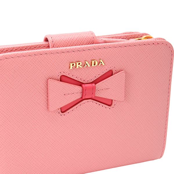 プラダ 2つ折り財布 サフィアーノ フィオッコ 1ML018 2B7S F0BTZ レディース ピンク系【送料無料】 | ブランドストリートリング