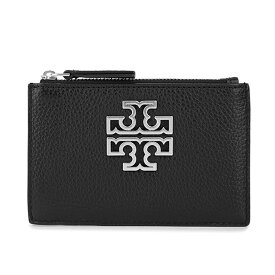 【P10倍4/25限定さらに最大5000円クーポン対象】トリーバーチ カードケース TORY BURCH ブリテン 75027 003 BLACK/SILVER レディース ブラック 黒