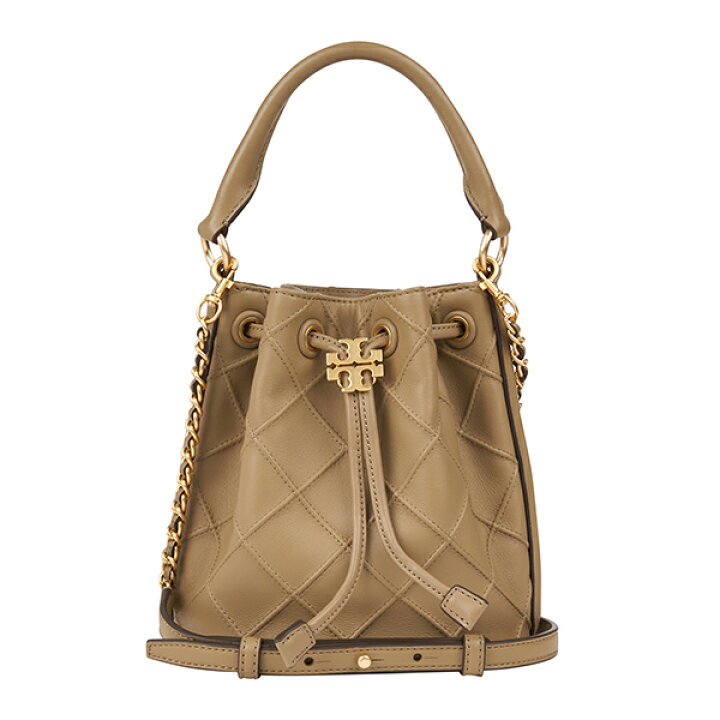 Tory Burch キルティング バケットバッグ ベージュ 
