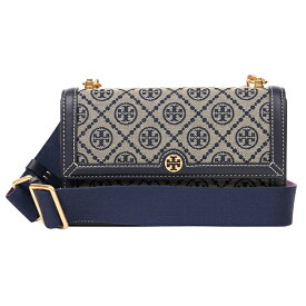 【P10倍4/25限定さらに最大5000円クーポン対象】トリーバーチ ショルダーバッグ TORY BURCH Tモノグラム TO 81000 405 レディース ネイビー系 紺