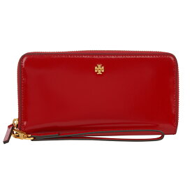 【最大5,000円OFFクーポン配布中】トリーバーチ 長財布(ラウンドファスナー) TORY BURCH エマーソン 139335 605 レディース レッド 赤