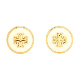 【GWスペシャル★最大10,000円OFFクーポンあり】トリーバーチ ピアス TORY BURCH キラ エナメル 90547 700 レディース ゴールド 金 ホワイト 白