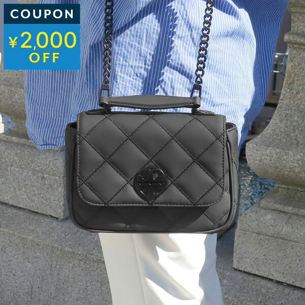 トリーバーチ ショルダーバッグ TORY BURCH ウィラ 87872 001 レディース ブラック 黒【1万円以上で1,000円OFF★最大5,000円OFFクーポン配布中】