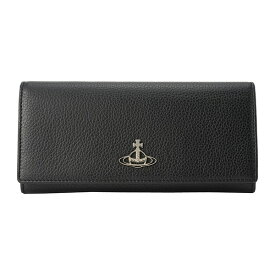 【1万円で1500円OFF★最大3万円OFFクーポン】ヴィヴィアン ウエストウッド 長財布 Vivienne Westwood グレインレザー 51120005 L001J N401 ユニセックス ブラック 黒