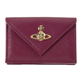 【最大5,000円OFFクーポン配布中】ヴィヴィアン ウエストウッド 3つ折り財布 Vivienne Westwood サフィアーノ 51150009 L001N J401 レディース ワインレッド 赤