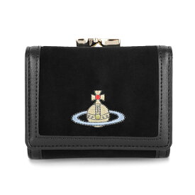 【最大5,000円OFFクーポン配布中】ヴィヴィアン ウエストウッド 3つ折り財布 Vivienne Westwood エンブロイダードオーブ 51150034W W00ZL N401 ユニセックス ブラック 黒