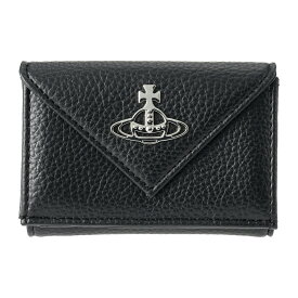 ヴィヴィアン ウエストウッド 3つ折り財布 Vivienne Westwood ピーユーグレイン 5115002FW S000D N403 ユニセックス ブラック 黒【1,500円OFF★決算クーポン】