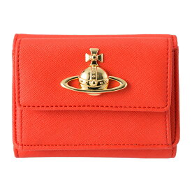 ヴィヴィアン ウエストウッド 3つ折り財布 Vivienne Westwood ヴィーガンレザー 5115002TW S0021 F402 ユニセックス オレンジ【1,500円OFF★決算クーポン】
