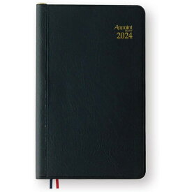 ダイゴー 手帳 2024年3月始まり アポイント ウィークリー ブラック E1108 E1108(2024) - 送料無料※800円以上 メール便発送