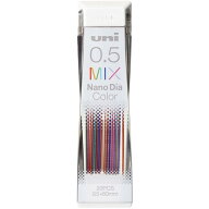 三菱鉛筆 ユニ ナノダイヤ カラー芯 0.5mm MIX シャープペンシル 替え芯 U05202NDCMIX - 送料無料※800円…