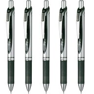 ぺんてる エナージェルノック式 0.4mm 黒 5個セット BLN74-A_SET5 - 送料無料※800円以上 メール便発送