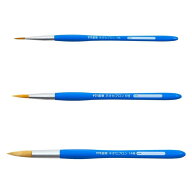 サクラクレパス 画筆 ネオセブロン 丸型 3本セット 丸筆 0号 6号 14号 絵 水彩 アクリル - 送料無料※800…