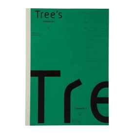 ノート Trees プラスメモリ B罫 30枚 セミB5 グリーン 学習 学生 社会人 勉強 書きやすい UTRP3BG - 送料無料※800円以上 メール便発送
