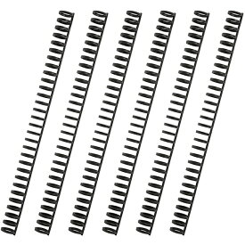 ルーズリング ブラック 14mm 6本入 A4/30穴対応 ノート 手帳 メモ帳 単語帳 卓上カレンダー 日本製 カール事務器 LR-14-K - 送料無料※800円以上 メール便発送