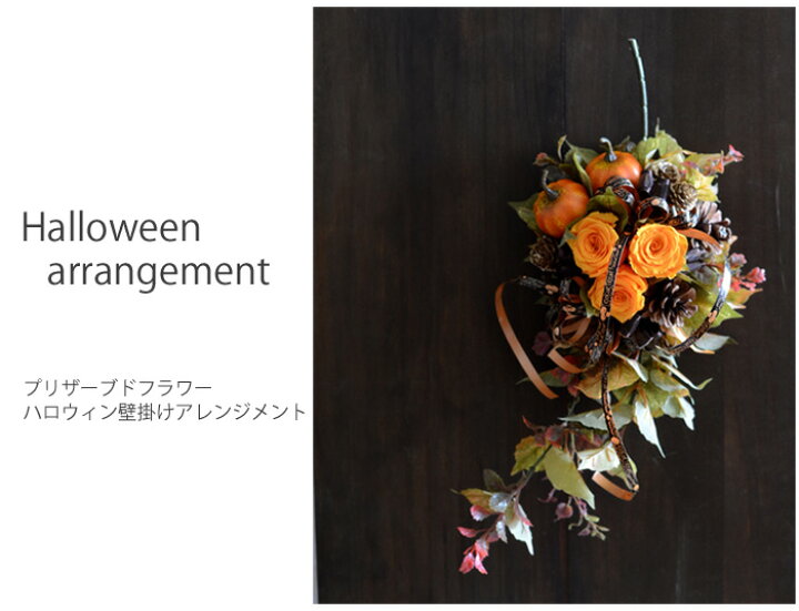 楽天市場 ハロウィン壁掛け手作りキット 玄関壁掛け ハロウィン プリザーブドフラワー 手作りキット かぼちゃ アレンジ ハロウィン キット 材料 花材 マニュアル リース手作りキット オータムアレンジ 壁掛け マニュアル付 手作りキット 光触媒 壁掛け おしゃれ 人気