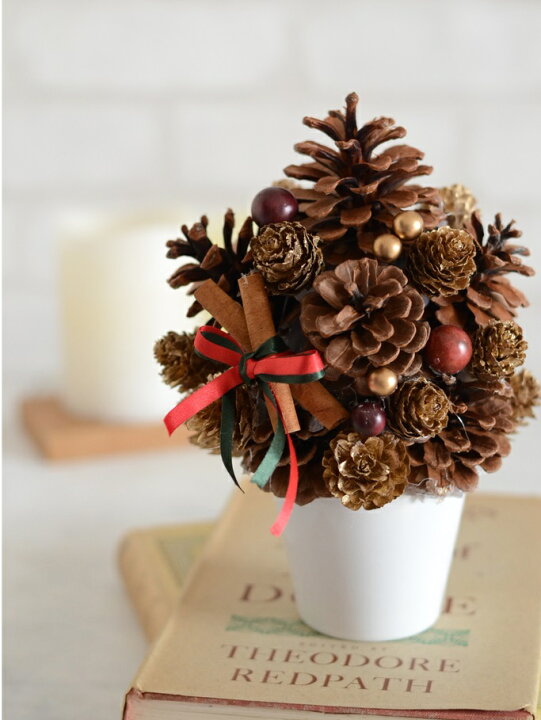 楽天市場 クリスマスツリー マツボッツリー クリスマス キット 手作りキット ミニサイズ 材料 花材 マニュアル 松ぼっくり ナチュラル ミニ ナチュラル リース 子供から楽しめる クリスマス飾り ツリー キット ハンドメイド クリスマスプレゼント クリスマスギフト親子