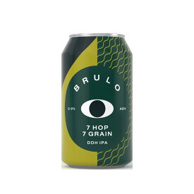 BRULO（ブルーロ） 7 HOP 7 GRAIN DDH IPA 0.0% 330ml ノンアルコール クラフトビール ベルギー産 ヴィーガン 正規輸入