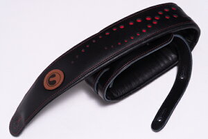 ynewzERGOSTRAPS / Padded Galaxy Black / Red details 3"" GX303-bk-rd regularyGIBlz