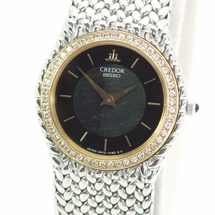 楽天市場】セイコー【SEIKO】クレドールK18ダイヤベゼル/SS 