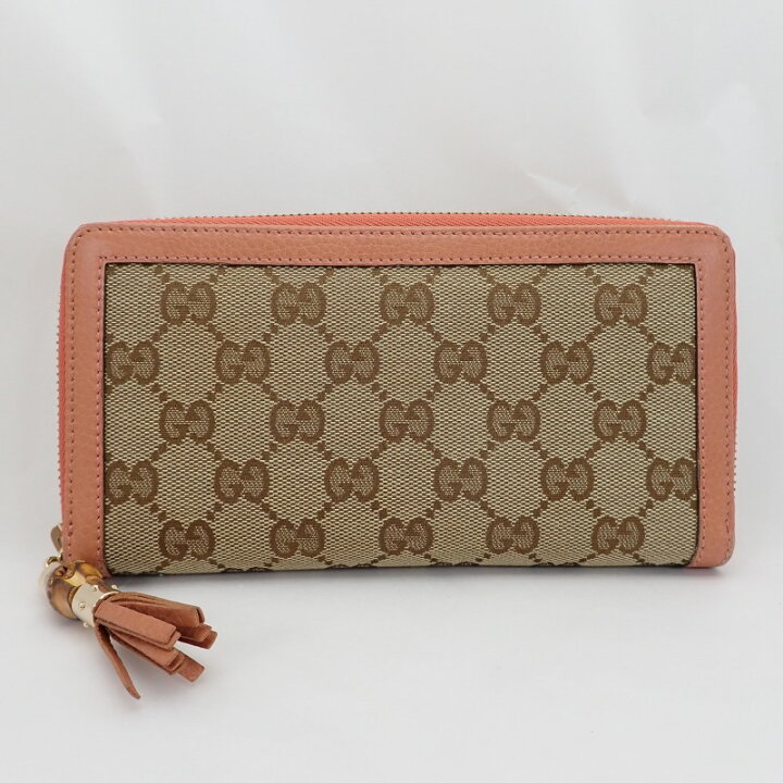 楽天市場】グッチ【GUCCI】GGキャンバスxレザーバンブータッセル  