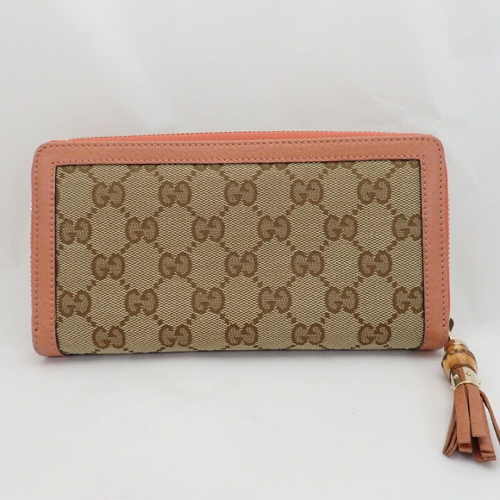 楽天市場】グッチ【GUCCI】GGキャンバスxレザーバンブータッセル  