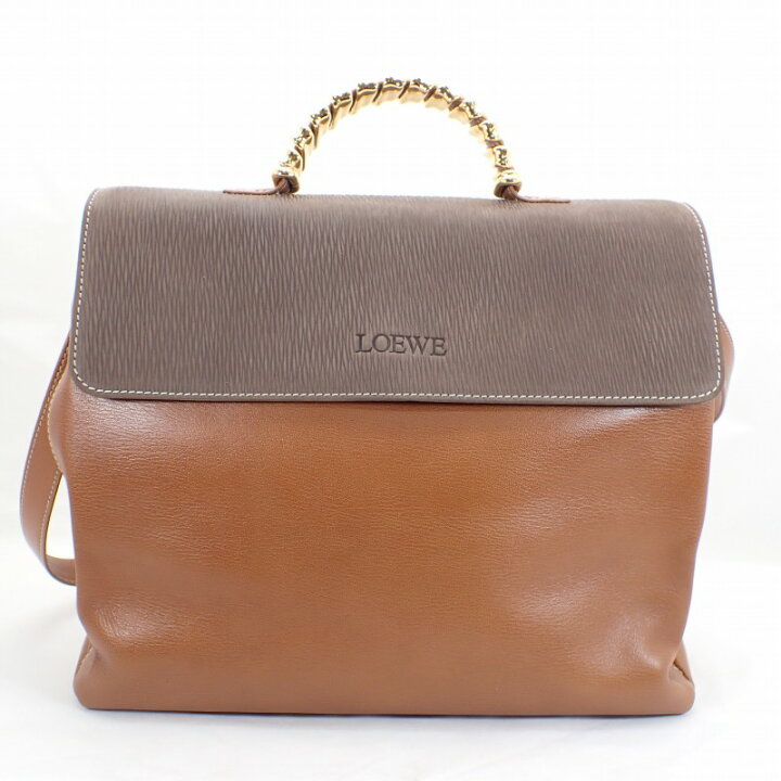 楽天市場】ロエベ【LOEWE】ベラスケスレザー2WAYハンドバッグブラウン 