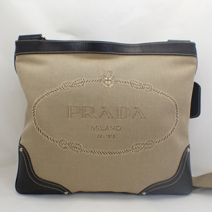 楽天市場】プラダ【PRADA】ロゴジャガード斜め掛けショルダーバッグ  