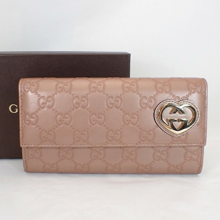 楽天市場】グッチ【GUCCI】グッチシマラブリーハートGかぶせファスナー 