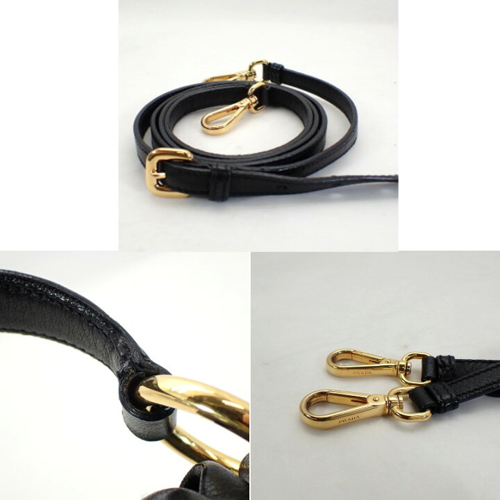 楽天市場】プラダ【PRADA】レザーギャザーシャーリング2WAYショルダー 