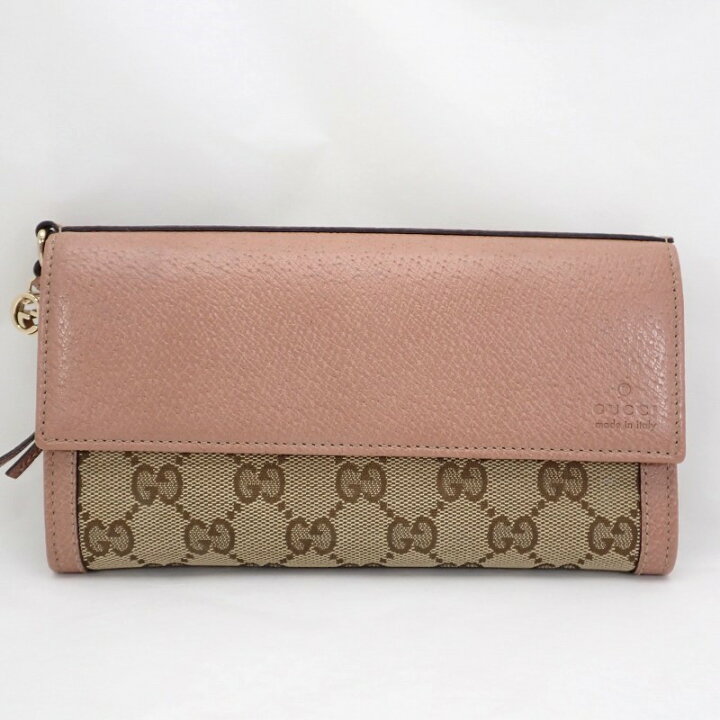 楽天市場】グッチ【GUCCI】GGキャンバスxレザーかぶせファスナー小銭 