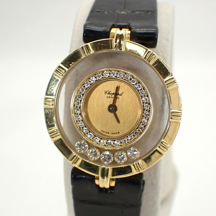 楽天市場】ショパール【CHOPARD】K18ダイヤベゼルムービングダイヤ5P  