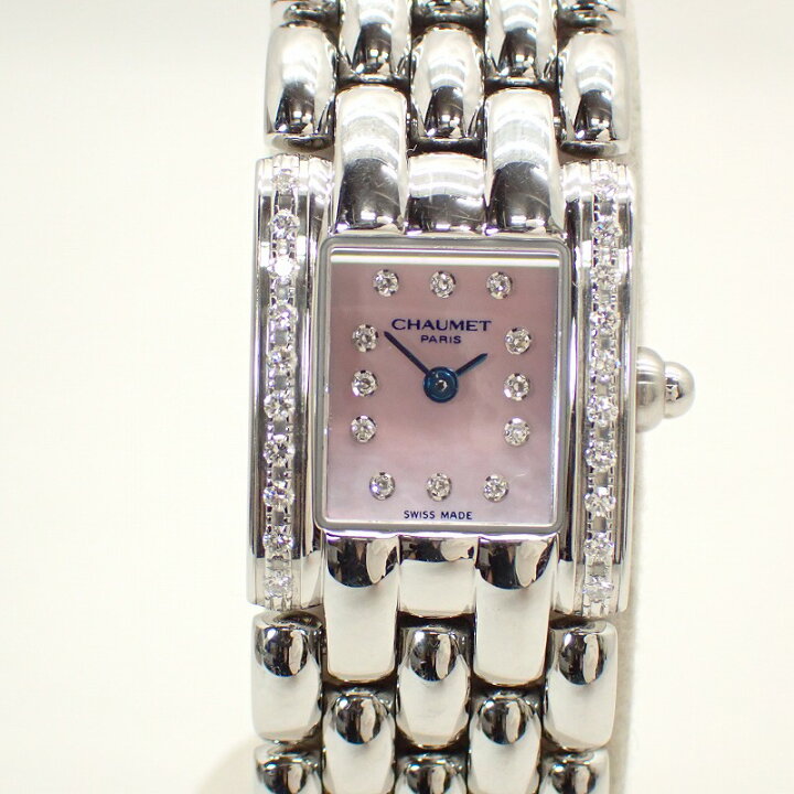 楽天市場】ショーメ【CHAUMET】ケイシスSSダイヤ12Pシェル文字盤ダイヤ  